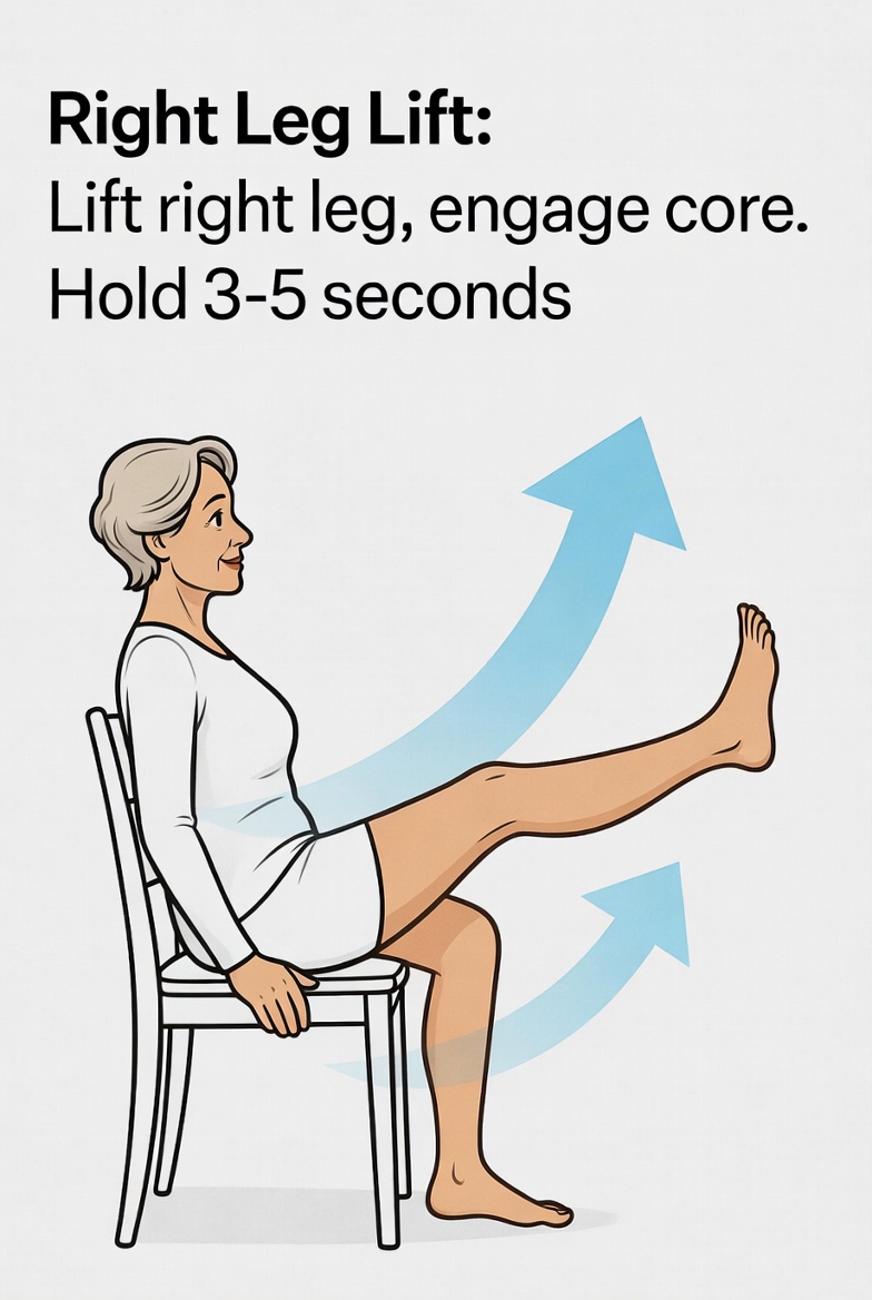 2-Seated-Leg -Lifts-Chair- Yoga-Exercise -for Seniors