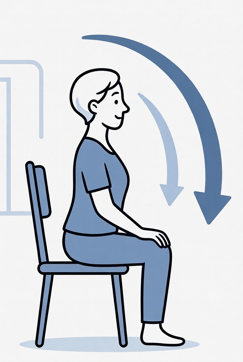 3-Seated-Forward -Bend-Chair- Yoga-Exercise -for Seniors