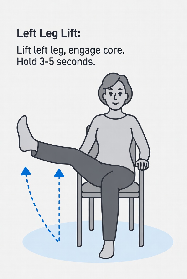 3-Seated-Leg -Lifts-Chair- Yoga-Exercise -for Seniors