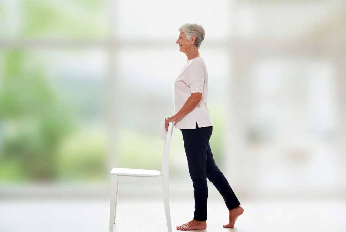 Mobility and balance exercises for seniors - improve stability with gentle movements