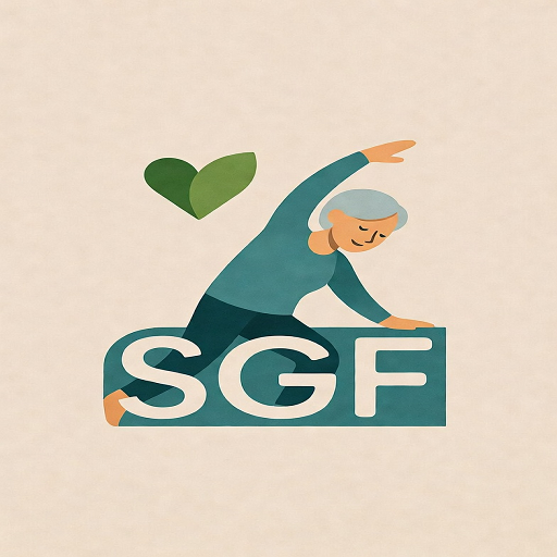 Senior Gentle Fitness logo - chair yoga for seniors over 50