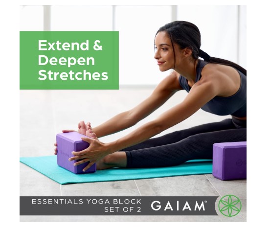 Yoga Block - Supportive Latex-Free Eva Foam for exercises