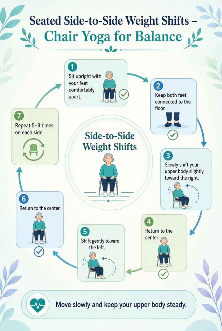 chair yoga for balance for seniors exercises purpose seated side to side weight shifts