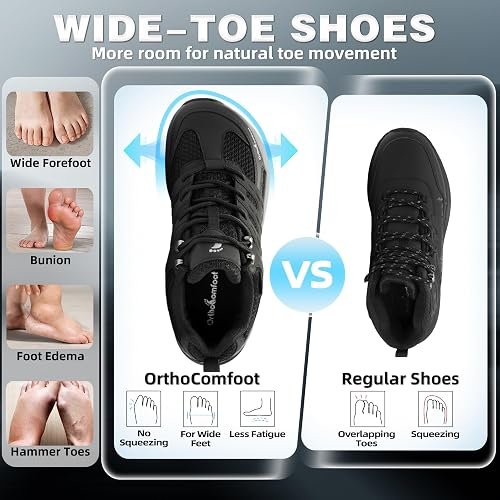 different uses of Men's Wide Orthopedic Hiking Shoes
