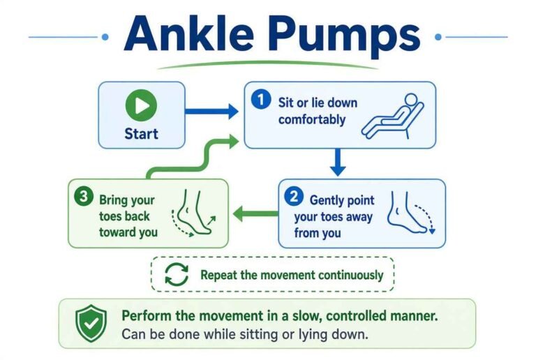 Ankle Pumps for Knee Arthritis exercises