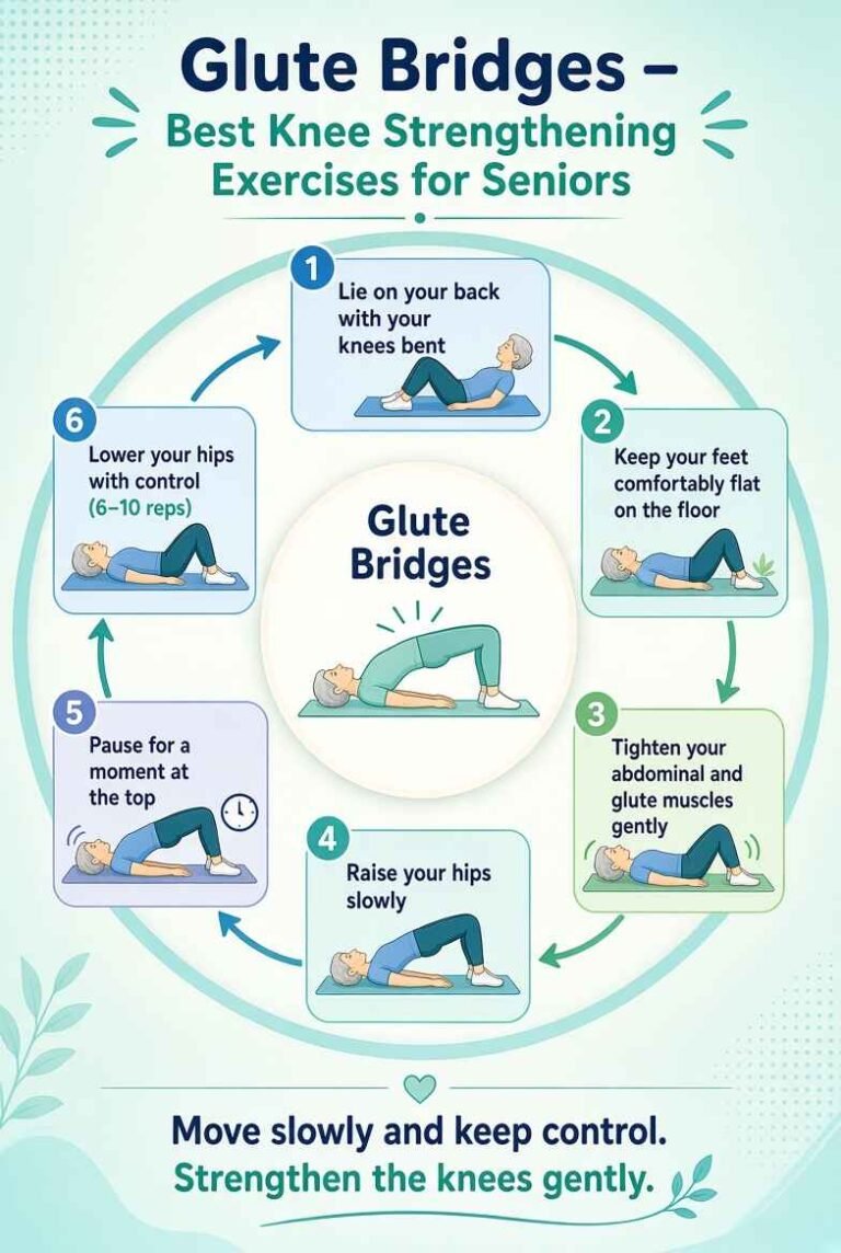 Glute Bridges for knee strengthening exercises