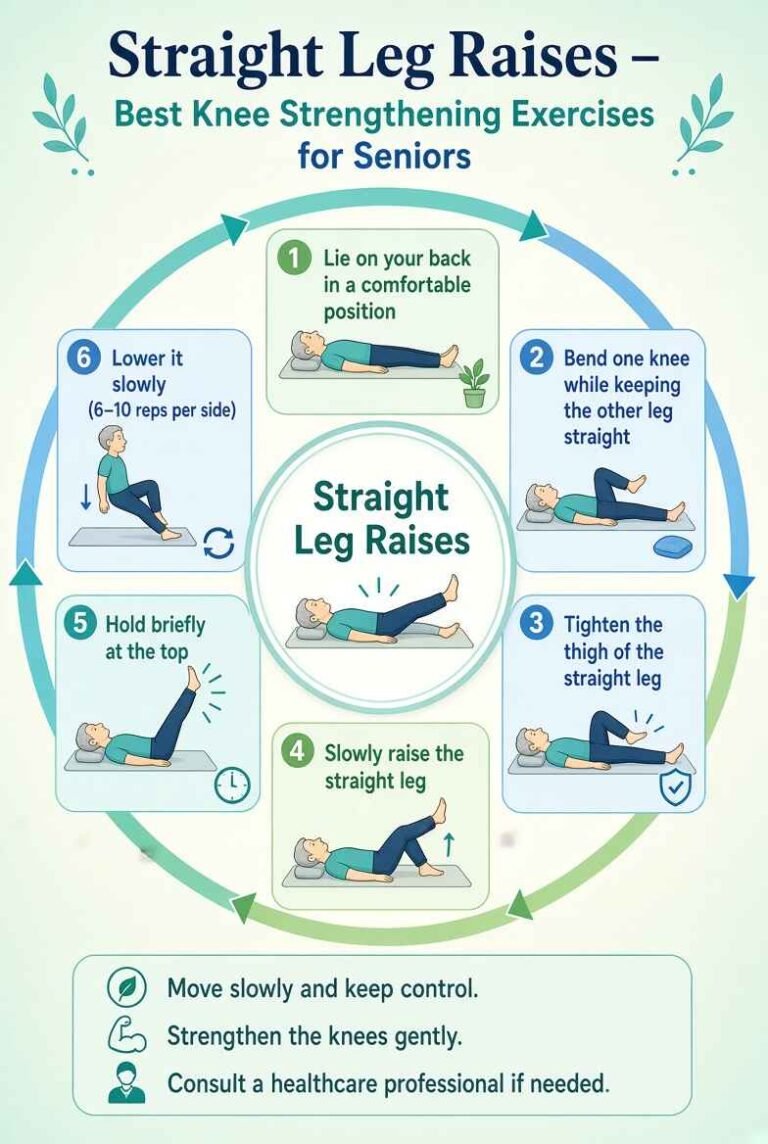 Straight Leg Raises for knee strengthening exercises